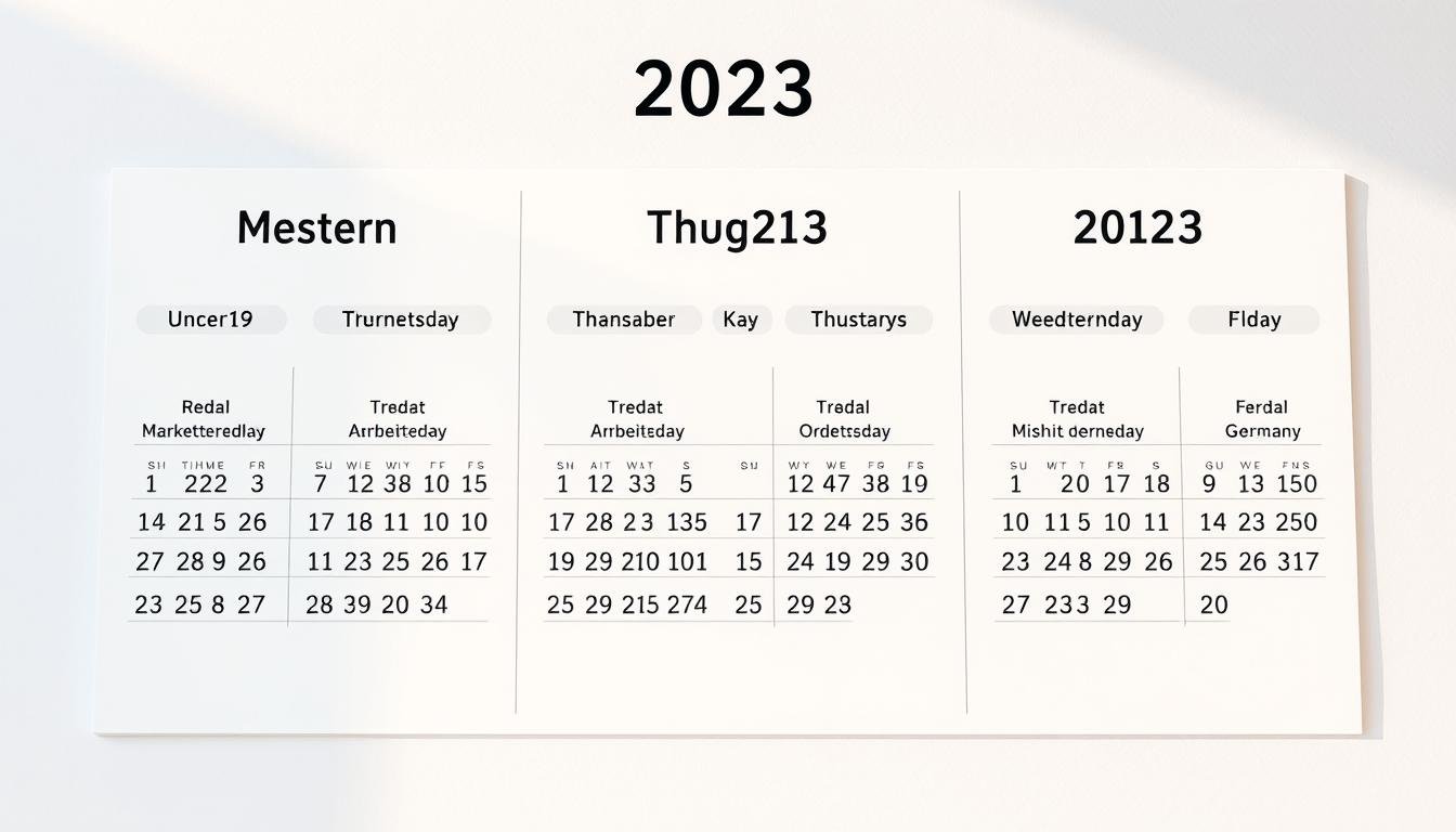 Arbeitstage 2023 Hessen – Übersicht & Kalender