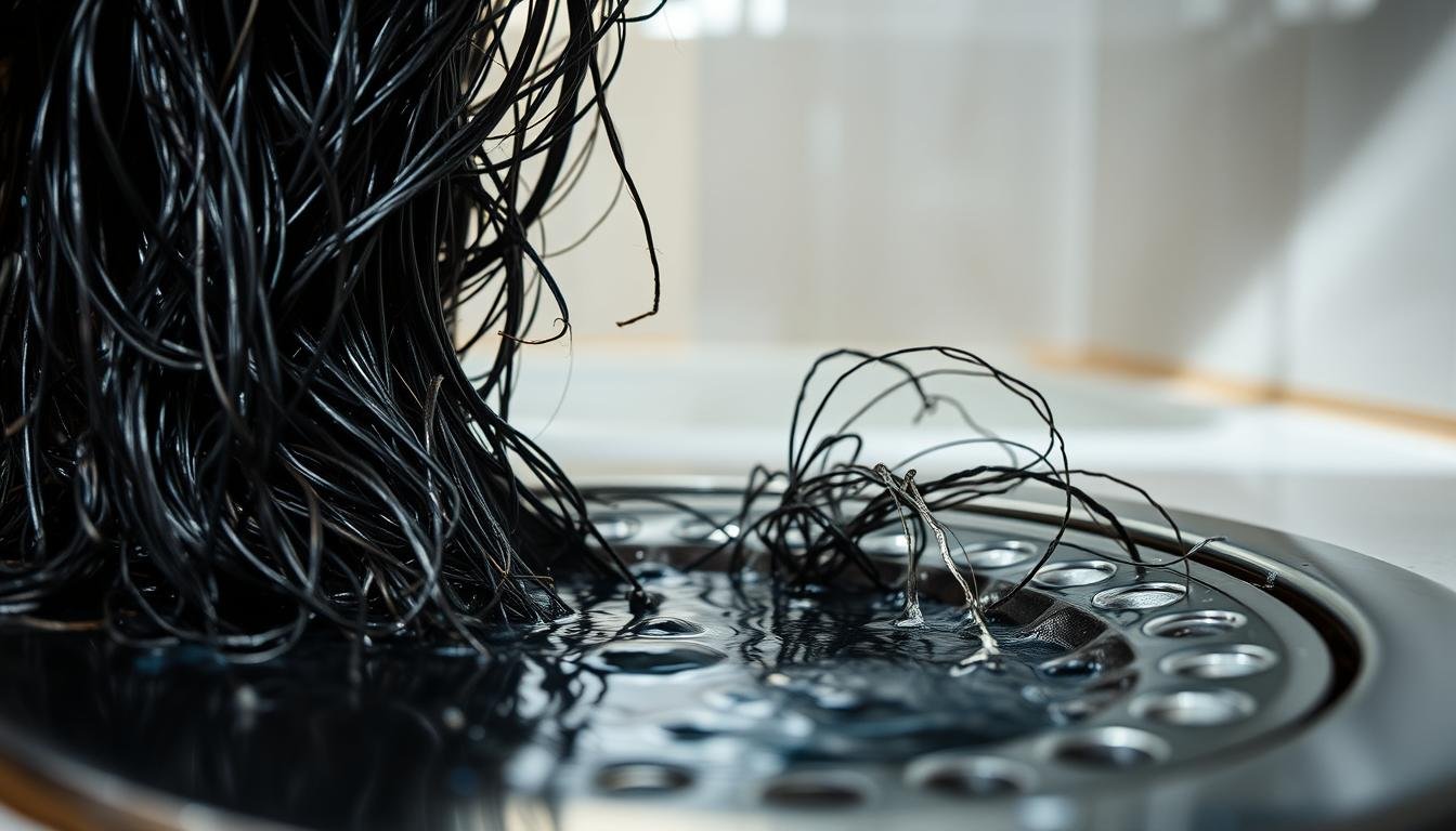 Haarbedingte Rohrblockaden in Abflüssen