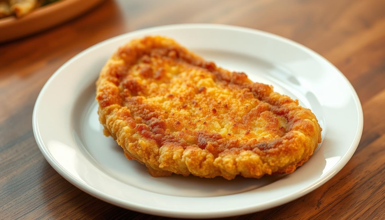 perfektes Schnitzel mit knuspriger Panade