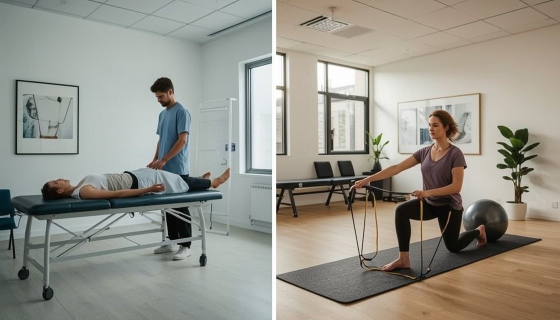 Physiotherapie vs. Eigentraining: Was die Forschung sagt