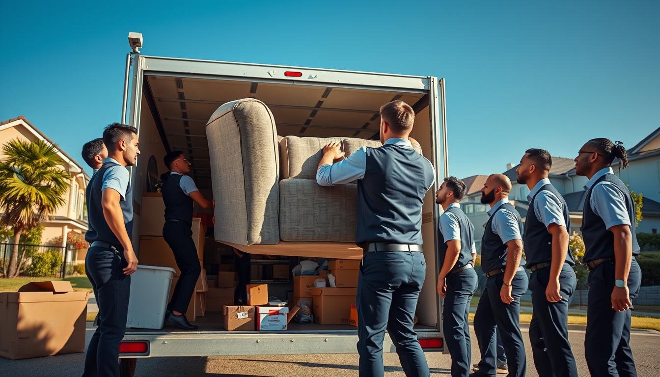 professionelle Umzugsfirma im Einsatz